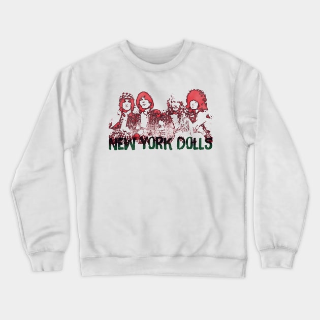 New York Dolls Crewneck Sweatshirt by HAPPY TRIP PRESS